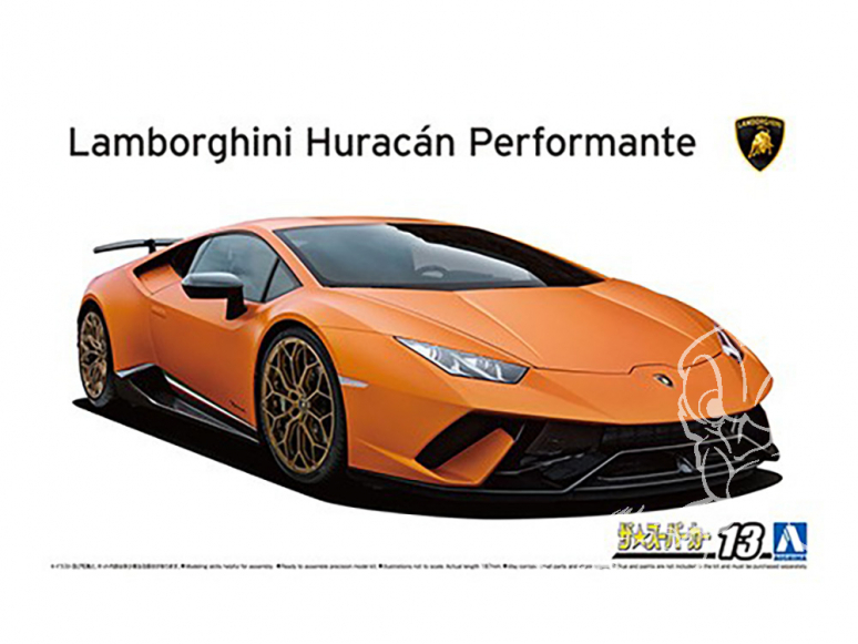 Aoshima maquette voiture 62043 LAMBORGHINI Huracan Performante 1/24