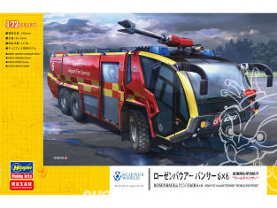 Hasegawa maquette camion 52286 Rosenbauer Panther 6 × 6 Pompe à incendie chimique pour aéroport « Panther mondial » 1/72