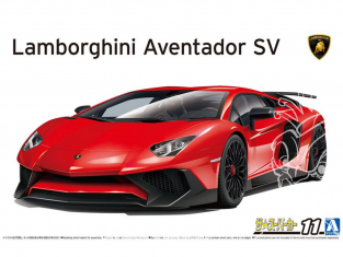 Aoshima maquette voiture 61206 Lamborghini Aventador SV 2015 1/24