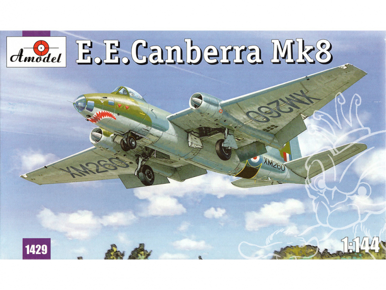 Amodel maquettes avion 1429 English Electric Canberra Mk.8 1/144