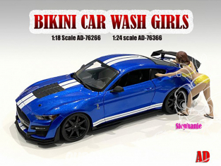 American Diorama figurine AD-76366 Bikini car wash girl - Stephanie 1/24