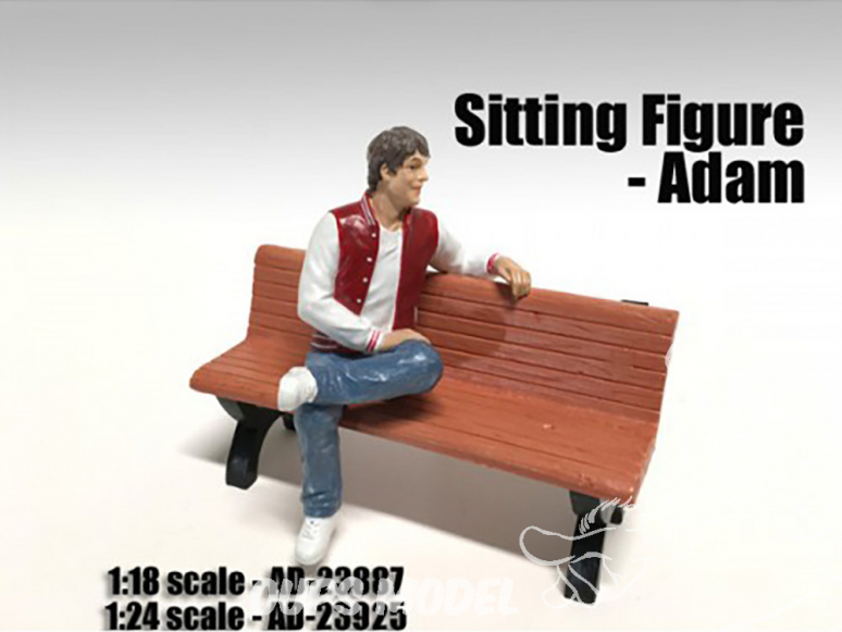 American Diorama figurine AD-23925 Figurine assise - Adam 1/24