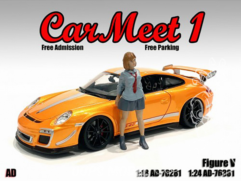 American Diorama figurine AD-76381 Car Meet 1 - Figurine V 1/24