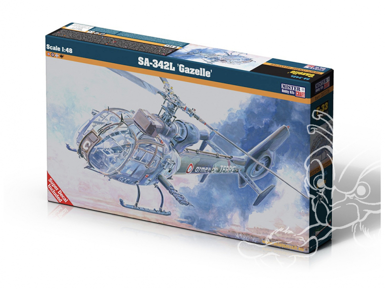 Master CRAFT maquette helicoptére 060336 SA-342L Gazelle 1/48