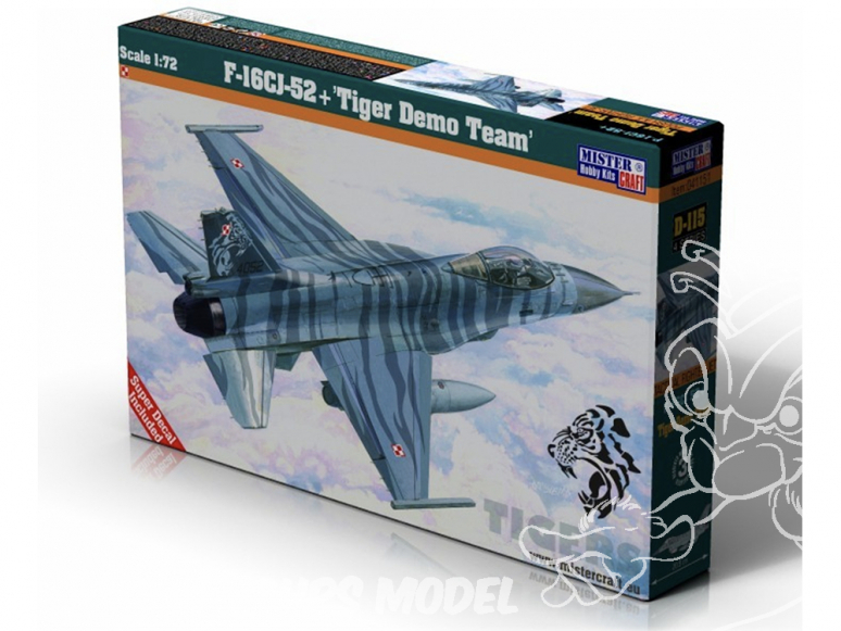 MASTER CRAFT maquette avion 071158 GENERAL DYNAMICS F-16CJ-52 Tiger Demo Team 1/48