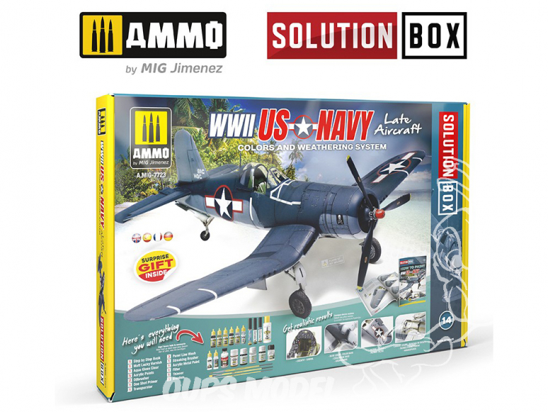 MIG Solution Box 7723 WWII US Navy Late Aircraft Couleurs et vieillissement - Livre