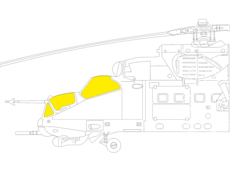 Eduard Express Mask EX806 Mi-24D TFace Eduard / Zvezda 1/48