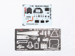 Eduard Space décalques 3D 3DL48041 Spitfire Mk.XVI Eduard 1/48