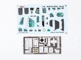 Eduard Space décalques 3D 3DL48043 Mi-24D Eduard / Zvezda 1/48