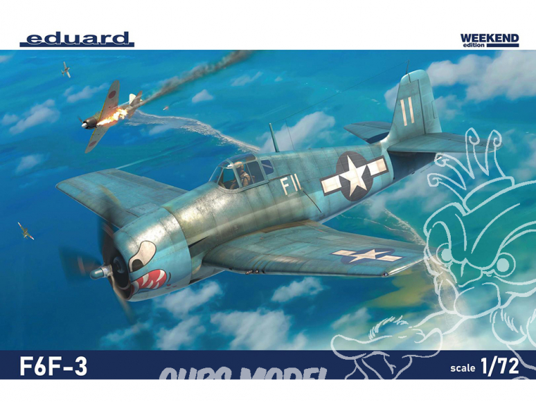 EDUARD maquette avion 7457 F6F-3 WeekEnd Edition 1/72