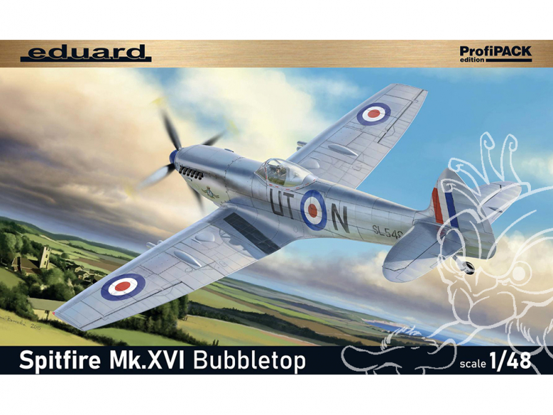 EDUARD maquette avion 8285 Spitfire Mk.XVI Bubbletop ProfiPack Edition Réédition 1/48