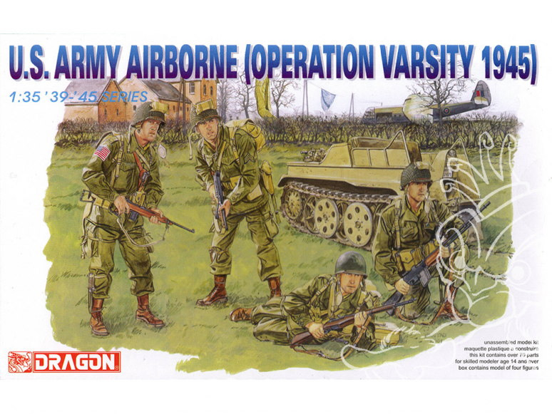 dragon maquette militaire 6148 U.S. Army Airborne (Operation Varsity 1945) 1/35