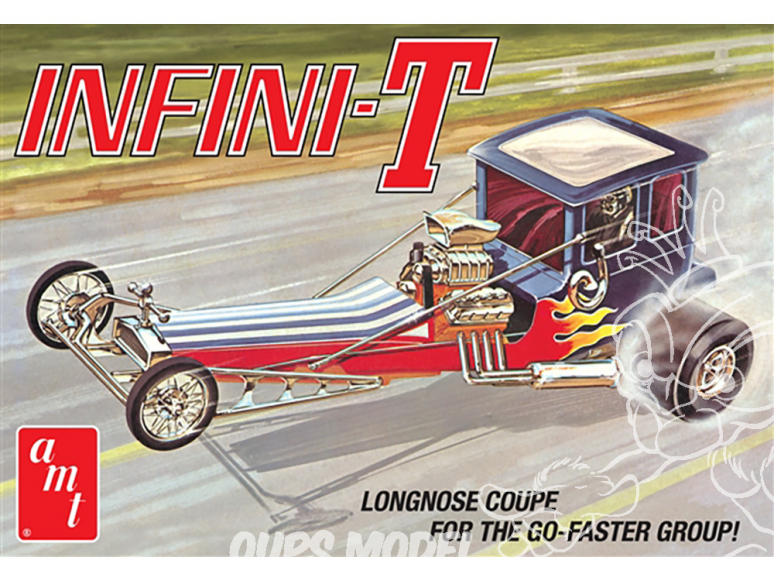 AMT maquette voiture 1258 INFINI-T CUSTOM DRAGSTER 1/25