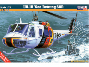 Master CRAFT maquette helicoptére 040819 UH-1H sauvetage en mer SAR 1/72