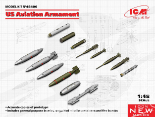 Icm maquette avion 48406 Armement de l'aviation américaine apres 1950 1/48