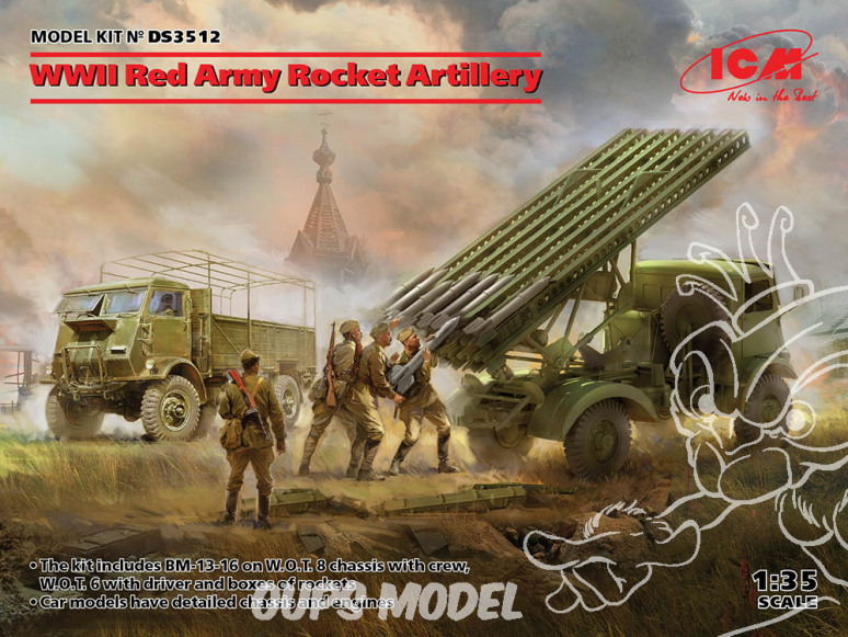 Icm maquette militaire DS3521 WWII Red Army Rocket Artillery 1/35