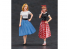 Hasegawa maquette voiture 29110 Deux Figure de filles américaines des années 50 1/24