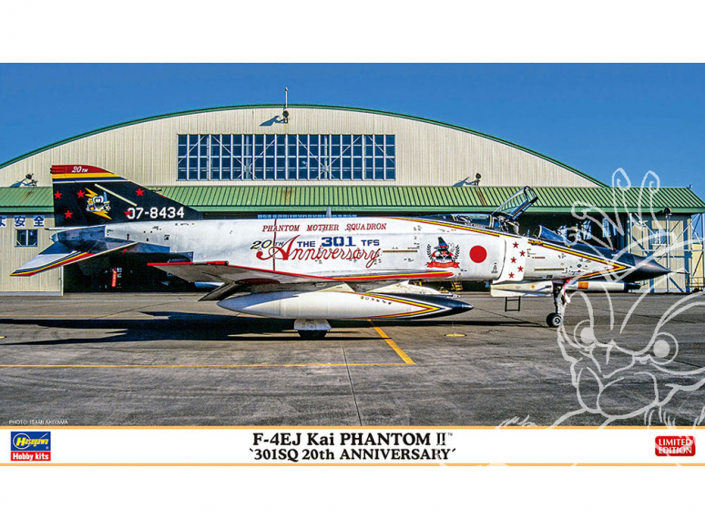 Hasegawa maquette avion 02379 F-4EJ Kai Super Phantom « 301SQ 20e anniversaire » 1/72