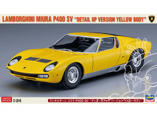 Hasegawa maquette voiture 20511 Lamborghini Miura P400 SV "Version détaillée jaune" 1/24