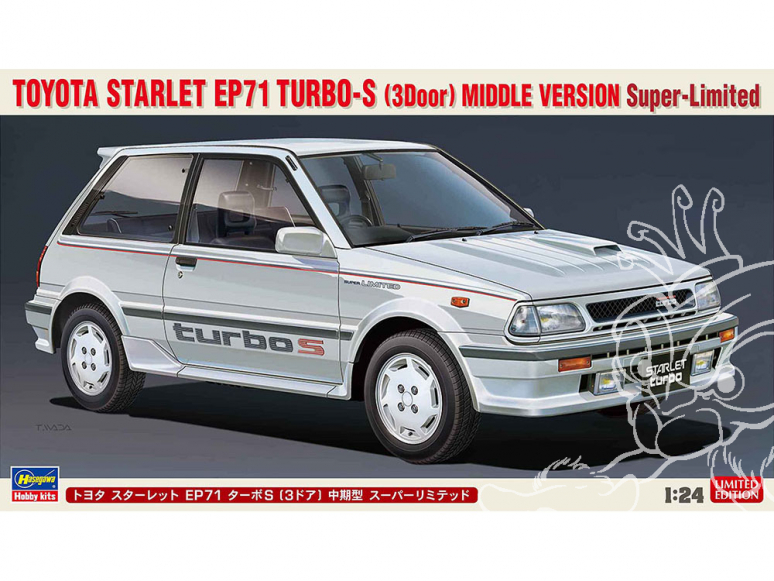 Hasegawa maquette voiture 20508 Toyota Starlet EP71 S Limited (3 portes) Modèle milieu de production 1/24