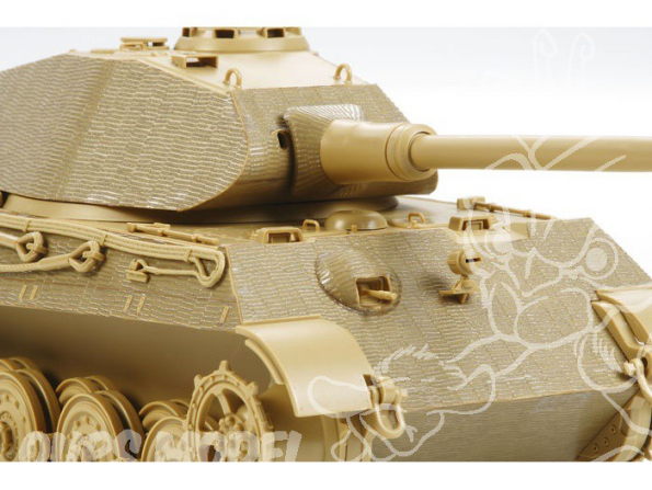 TAMIYA decalques 12649 Stickers Zimmerit King Tiger 1/35