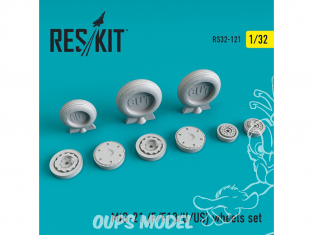 ResKit kit d'amelioration avion RS32-0121 Ensemble de roues pour MiG-21F / F13 / U / UM / US 1/32