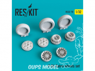 ResKit kit d'amelioration avion RS32-0078 Ensemble de roues pour F-86 Sabre 1/32