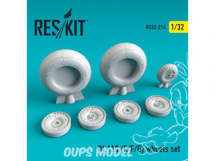 ResKit kit d'amelioration avion RS32-0216 Ensemble de roues pour Bf.110 (E/F/G) 1/32