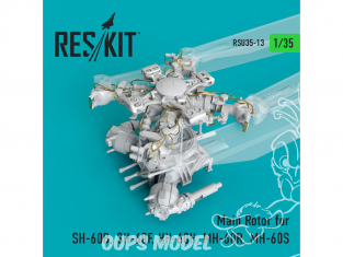 ResKit Kit RSU35-0013 Rotor principal pour SH-60B, SH-60F, HH-60H, MH-60R, MH-60S 1/35