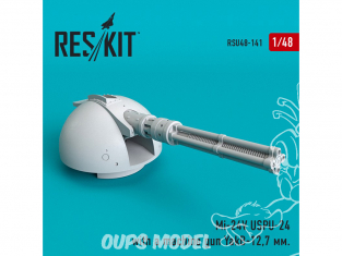 ResKit kit d'amelioration Hélicoptére RSU48-0141 Mi-24V USPU-24 avec une mitrailleuse YakB-12,7мм 1/48