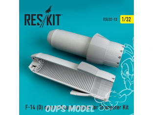 ResKit kit d'amelioration avion RSU32-0013 F-14 (D) Tuyère ouvertes pour Trumpeter Kit 1/32
