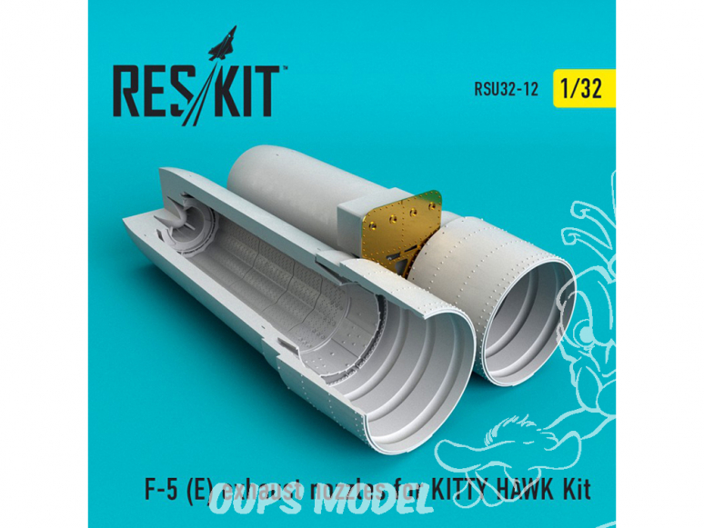 ResKit kit d'amelioration avion RSU32-0012 Tuyère pour F-5E / RF-5E kit KITTY HAWK 1/32