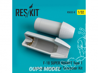 ResKit kit d'amelioration avion RSU32-0008 Tuyère pour F-18 (E/G) SUPER HORNET Type1 Kit Trumpeter 1/32