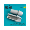 ResKit kit d'amelioration avion RSU32-0008 Tuyère pour F-18 (E/G) SUPER HORNET Type1 Kit Trumpeter 1/32