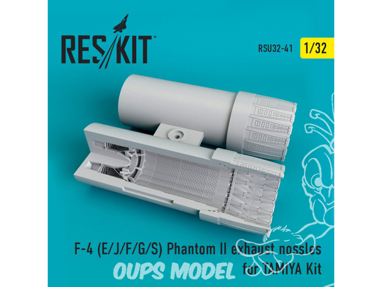 ResKit kit d'amelioration avion RSU32-0041 Tuyère F-4 (E/J/F/G/S) Phantom II pour Kit TAMIYA 1/32