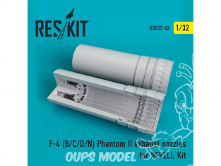 ResKit kit d'amelioration avion RSU32-0042 Tuyère F-4 (B/C/D/N) Phantom pour REVELL 1/32