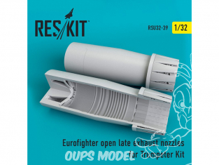 ResKit kit d'amelioration avion RSU32-0039 Tuyère ouverte Eurofighter (late type) pour Trumpeter 1/32