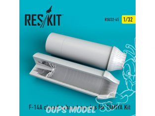 ResKit kit d'amelioration avion RSU32-0045 Tuyère F-14A Tomcat fermé pour Kit TAMIYA 1/32