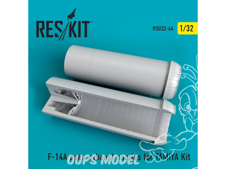 ResKit kit d'amelioration avion RSU32-0044 Tuyère F-14A Tomcat ouverte pour Kit TAMIYA 1/32