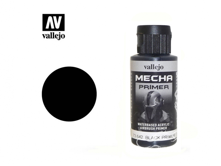 Vallejo Peinture Acrylique Couleurs Mechas 73.642 Mecha Surface Primer Noir (60ml)