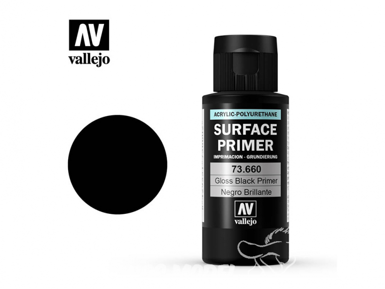 Vallejo peinture acrylique Metal Color 73660 Surface primer noir brillant 60ml