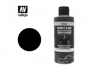 Vallejo Mecha Color 73.642 Primer Black Primer 60ml Bottle