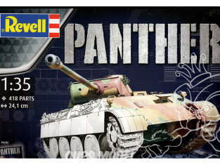 Revell maquette militaire 03273 Coffret Geschenkset Panther Ausf. D 1/35