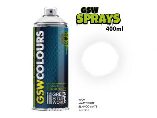 Green Stuff 505887 Apprêts bombe Blanc mat 400ml