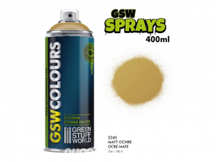 Green Stuff 505993 Apprêts bombe Ocre mat 400ml