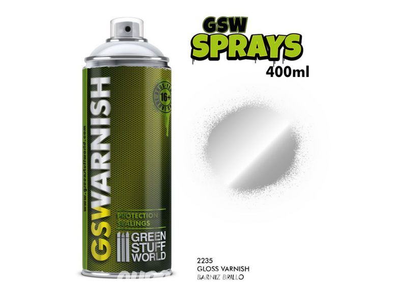 Green Stuff 505948 Bombe Vernis Brillant 400ml