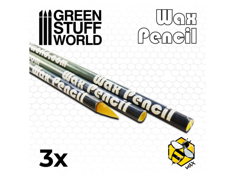 Green Stuff 500775 Crayon de Cire Collante x3