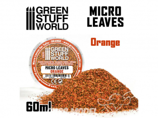 Green Stuff 501093 MICRO FEUILLES Mélange orange