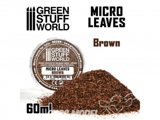 Green Stuff 501130 MICRO FEUILLES Mélange marron