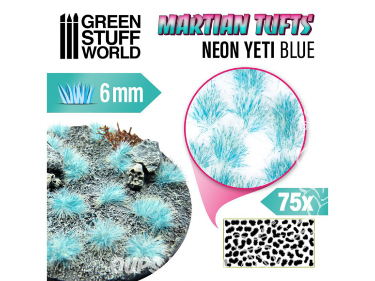 Green Stuff 501789 Touffes d'herbe martienne 6mm NEO-MARS ORANGE